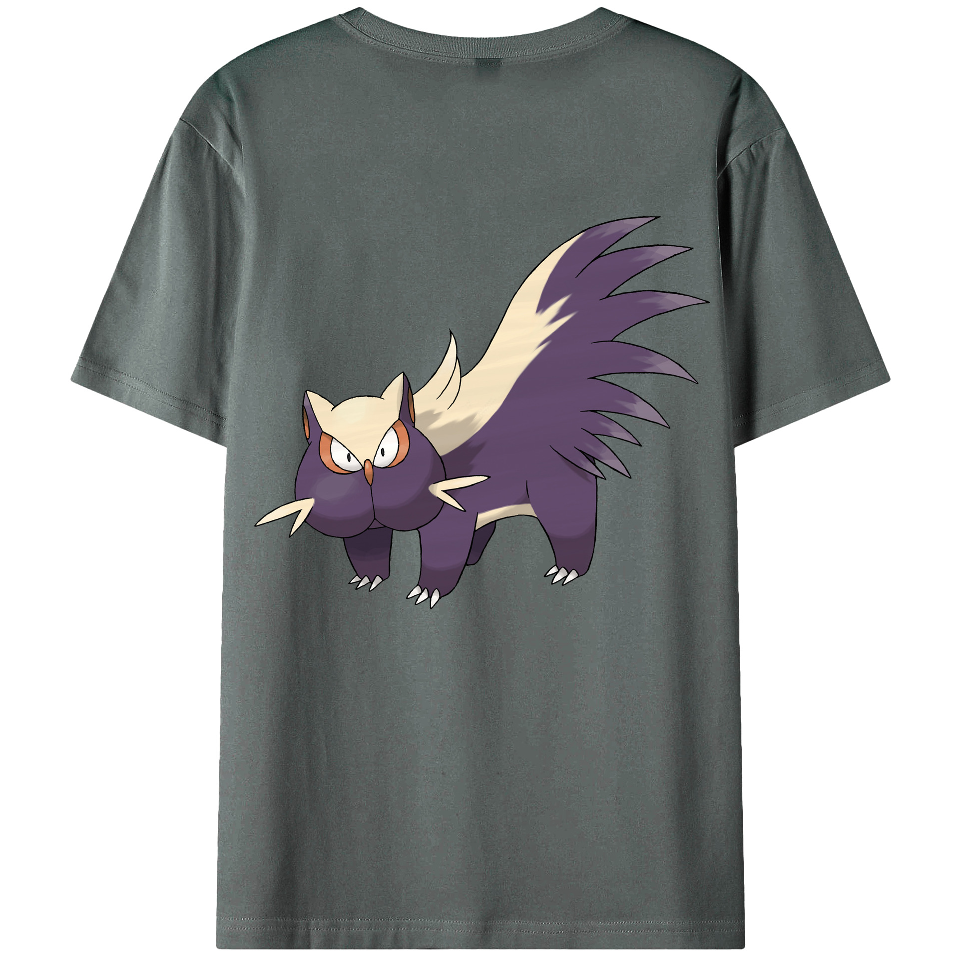 （画像用） ポケットモンスター Pokémon 綿100％ メンズ半袖Tシャツ（バックプリント） 通気性